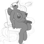  animal_genitalia anthro anthrofied big_breasts breasts chair dickgirl equine eyes_closed fan friendship_is_magic greyscale hair horn horsecock huge_breasts intersex kevinsano levitation long_hair magic mammal monochrome my_little_pony nipples nude obese overweight penis plain_background princess_luna_(mlp) sitting solo sweat white_background winged_unicorn wings 