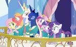  balcony big_macintosh_(mlp) blue_eyes blue_fur blue_hair brown_hair crown cutie_mark dm29 earth_pony equine eyes_closed female feral fluttershy_(mlp) freckles friendship_is_magic fur green_eyes group hair horn horse long_hair male mammal multi-colored_hair my_little_pony open_mouth pegasus pink_fur pink_hair pony princess_cadance_(mlp) princess_celestia_(mlp) princess_luna_(mlp) purple_eyes purple_fur purple_hair rarity_(mlp) red_fur royalty teal_eyes twilight_sparkle_(mlp) unicorn white_fur winged_unicorn wings yellow_fur 