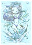  1girl blue_skin final_fantasy shiva_(final_fantasy) shouta_(shbz) 