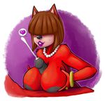  anthro areola big_breasts black_nose breasts brown_hair canine cum faceless_male female fox fur hair hidden_(artist) hidden_orosubi male mammal milf mother nipples nude parent penis red_fur smile straight titfuck 