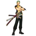  1boy 3d boots full_body green_hair male male_focus official_art one_piece one_piece:_pirate_warriors open_clothes open_shirt roronoa_zoro scabbard scar sheath shirt simple_background solo standing sword swordsman weapon 