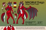  canine dragon feretta herm horn intersex magwolf magwolf_drago mammal model_sheet penis pussy tongue wings wolf wolf-dragon wolfdragon wolgon 