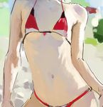  bikini breasts kawakami_rokkaku navel original sketch small_breasts solo swimsuit torso ushijima_iiniku 