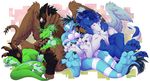  3_toes anthro avian claws cyber_zai dragon four_toes gryphon hair hindpaw horn male pawpads paws scalie three_toes wings 