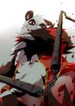  amazing bear blood fanfan insane konbu male mammal motion_blur nunchaku panda red_panda weapon 