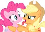  absurd_res alpha_channel applejack_(mlp) earth_pony equine female feral friendship_is_magic hi_res horse magister39 mammal my_little_pony pinkie_pie_(mlp) pony 