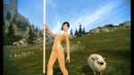  animated animated_gif ass black_hair bouncing_breasts breasts dancing lynn_(mabinogi) mabinogi_heroes nipples nude ponytail pussy sheep 