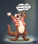  bottomless clothing furrybob male mammal mustelid necklace otter singing solo webbed_hands 