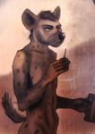  hair hyena male mammal nude sketch solo spots tacklebox tobacco 