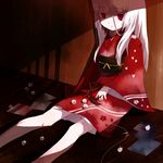  albino bad_id bad_pixiv_id japanese_clothes kimono long_hair marble mizushirazu origami original paper_crane red_eyes solo white_hair 