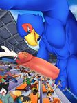  artie avian canine cum destruction falco_lombardi fox_mccloud kangaroo macro mammal marsupial nabesiki nintendo stadium star_fox tamerlane video_games 