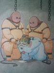  anal bdsm blush bondage bound chain chubby cum fishmen forced futonuki gay group group_sex human jinbe male mammal mask one_piece oral prison rape saliva sex slave sweat weapon whip 