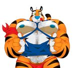  blue_nose body_hair chest_hair feline hairy male mammal nipples solo taoren tiger tongue tony_the_tiger 