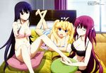  :d ;) absurdres barefoot black_bra black_hair black_panties blonde_hair blue_eyes bow bow_bra boxcutter bra cat echigo_mitsutaka fang feet grisaia_(series) grisaia_no_kajitsu highres holding_another's_foot legs long_hair long_legs lying matsushima_michiru megami multiple_girls navel non-web_source official_art on_stomach one_eye_closed open_mouth panties pink_bra pink_panties purple_eyes purple_hair sakaki_yumiko scan sitting smile striped striped_bra striped_panties suou_amane toenails toes underwear underwear_only very_long_hair 