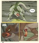  ark_warrior comic dragon feral male penis scalie 