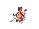  animal_ears anus breasts butt cat_ears catgirl chained_up elf feline female herm intersex legwear lying mammal missionary_position on_back penetration penis pussy s-purple sex stockings vaginal vaginal_penetration 