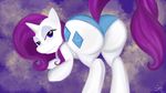  2014 blue_eyes blue_fur cutie_mark equine female feral friendship_is_magic fur hair horn horse long_hair looking_at_viewer mammal my_little_pony panties pony purple_hair rarity_(mlp) smile solo stefy underwear unicorn white_fur 