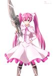  1girl absurdres akame_ga_kill! highres mine_(akame_ga_kill!) pink_hair smile solo twintails 