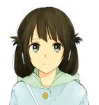  black_hair blue_eyes folded_hair hair_rings hood hoodie light_smile long_hair nagi_no_asukara roku_(capriccio) shiodome_miuna twintails 