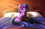  2014 anus bed butt cutie_mark equine eyelashes female feral friendship_is_magic fshydale fur gloves hair horn inside legwear lingerie looking_at_viewer lying mammal my_little_pony on_bed on_side pillow purple_eyes purple_fur purple_hair pussy solo stockings twilight_sparkle_(mlp) unicorn 