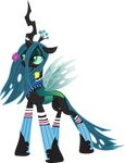  2014 absurd_res alpha_channel changeling female feral friendship_is_magic green_eyes green_hair hair hi_res long_hair my_little_pony queen_chrysalis_(mlp) solo theshadowstone 