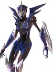 1girl arcee autobot blue_eyes highres mecha_girl transformers transformers_prime weapon 