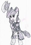  apple_bloom_(mlp) armor axe bravura cub derpsickle equine female final_fantasy friendship_is_magic horse mammal my_little_pony pony solo video_games warrior weapon young 