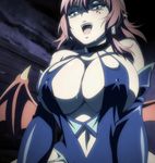  animated_gif bare_shoulders bouncing_breasts breasts cleavage collaboration_works collar cum cum_on_body cum_on_breasts cum_on_upper_body curvy demon_girl earring earrings erect_nipples fangs garter_belt hires huge_breasts jewelry kyonyuu_fantasy naughty_face open_mouth pointy_ears red_hair saliva shamsiel stitched succubus waffle wide_hips wings yellow_eyes 