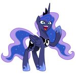  absurd_res alpha_channel equine female feral friendship_is_magic hi_res horn horse mamandil mammal my_little_pony pony princess_luna_(mlp) winged_unicorn wings 
