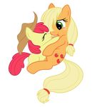  absurd_res alpha_channel apple_bloom_(mlp) applejack_(mlp) equine female feral friendship_is_magic hi_res horse mamandil mammal my_little_pony pony 