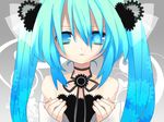 bad_id bad_pixiv_id bare_shoulders blue_eyes blue_hair gears hanepochi hatsune_miku long_hair solo twintails vocaloid 