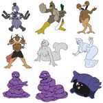  dewgong doduo dotrio farfetch&#039;d grimer mageneton muk nintendo pok&eacute;mon shellder video_games 