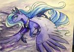  2014 equine famosity female feral friendship_is_magic horn horse mammal my_little_pony pony princess_luna_(mlp) smile solo winged_unicorn wings 