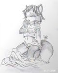  blackby canine female fox krystal mammal monochrome nintendo star_fox video_games 