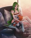  armlet bad_id bad_tumblr_id black_nails black_skin blue_skin breasts circlet cleavage clothed_female_nude_female company_connection cradling_head crossover dress forehead_jewel front_ponytail green_eyes green_hair kid_icarus kid_icarus_uprising koyorin lap_pillow large_breasts long_hair midna midna_(true) multicolored multicolored_skin multiple_girls nail_polish neon_trim no_nipples nude on_bed orange_hair palutena pillow revision sleeping smile spoilers strapless strapless_dress the_legend_of_zelda the_legend_of_zelda:_twilight_princess two-tone_skin very_long_hair watermark web_address yuri 