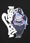  bear big_breasts breasts chubby cleavage clothed clothing emo fringe ghost goth graffiti hair hoodie huge_breasts long_hair luna_the_panda_bear mammal overweight panda shoes simple_background slit_eyes smutbunny spirit tattoo thick_thighs urban wide_hips 