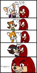  angry bat canine comic echidna english_text female fox hedgehog knuckles_the_echidna male mammal marine_the_raccoon miles_prower purple_eyes raccoon rouge_the_bat sega shadow_the_hedgehog sonic_(series) sweat text unknown_artist 