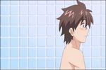  animated_gif bathroom blush breast_on_chest breast_press breasts brown_hair glass hatakeyama_merushia huge_breasts long_hair madonna:_kanjuku_body_collection ms_pictures nude red_hair short_hair 