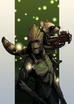  friendswithfangs groot guardians_of_the_galaxy gun male mammal raccoon ranged_weapon rocket_raccoon weapon 