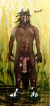  2014 anthro balls digital_art equine fur horse jaxneesen male mammal nude penis solo 