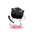  animal_ears animated animated_gif black_hair bleach cat_ears chibi dress kuchiki_rukia tail 