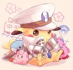  bad_pixiv_id character_doll clefairy clothed_pokemon cosplay crayon galaxy_angel gen_1_pokemon gen_3_pokemon hat kabocha_torute kudari_(pokemon) kudari_(pokemon)_(cosplay) necktie no_humans nobori_(pokemon) normad peaked_cap pikachu pokemon pokemon_(creature) wailord 