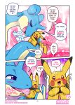  &lt;3 2019 animal_genitalia black_fur blue_skin blush comic dialogue duo english_text erection eyes_closed female feral feral_on_feral fur insomniacovrlrd lapras licking male male/female nintendo open_mouth oral penis penis_lick pikachu pink_penis pok&eacute;mon pok&eacute;mon_(species) saliva sex size_difference tan_skin tapering_penis text tongue tongue_out video_games yellow_fur 