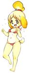  :d bad_id bad_tumblr_id barefoot bell bikini blonde_hair bonyonyo breasts brown_eyes clenched_hands dog dog_girl doubutsu_no_mori fang full_body furry hair_bell hair_ornament jingle_bell looking_at_viewer navel open_mouth paw_pose polka_dot polka_dot_bikini polka_dot_swimsuit red_bikini shizue_(doubutsu_no_mori) short_hair small_breasts smile solo standing string_bikini swimsuit tail topknot transparent_background 