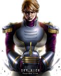  blonde_hair epaulettes headwear_removed helmet helmet_removed holding holding_helmet keith_goodman male_focus mamemo_(daifuku_mame) serious sky_high solo tiger_&amp;_bunny 