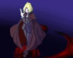  blonde_hair cape closed_eyes male_focus melty_blood solo teipa tsukihime wallachia wallpaper 
