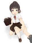  bad_id bad_pixiv_id bag black_hair blush child copyright_request holding_hands injury mosuko out_of_frame ponytail pov pov_hands purple_eyes school_uniform scrape short_hair skirt solo_focus teardrop tears 