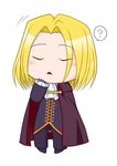  ? blonde_hair blush cape chibi closed_eyes fang kurokaze_takaomi male_focus melty_blood solo tsukihime wallachia 