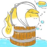  bucket cinderella cleaning dream dreaming fera_(artist) fur hakutaku sponge sukusuku_hakutaku water 