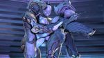  3d 3girls anal animated breasts double_penetration dp ember_(warframe) futanari multiple_girls nova_(warframe) saryn_(warframe) suit vaginal warframe wattchewant 